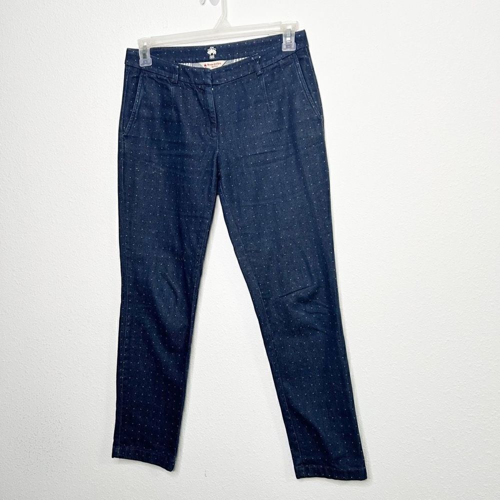 Brooks Brothers Red Fleece‎ Women’s Dotted Denim Trouser Pants Size 2
